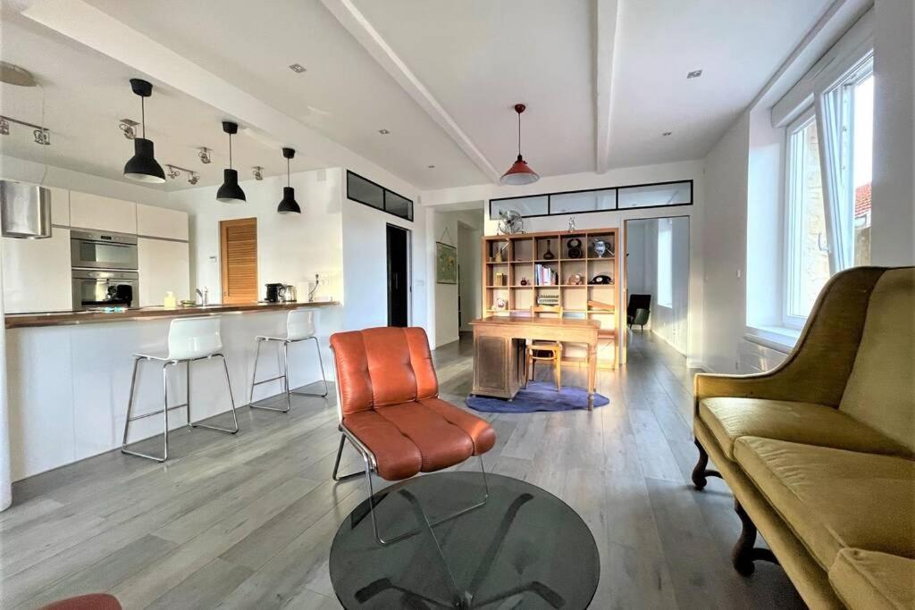 Apartmán Superbe Loft 100M2 Proche Cathedrale Avec Parking Remeš Exteriér fotografie