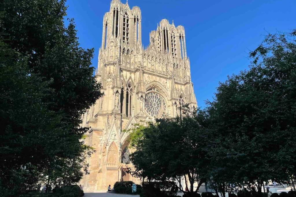 Apartmán Superbe Loft 100M2 Proche Cathedrale Avec Parking Remeš Exteriér fotografie